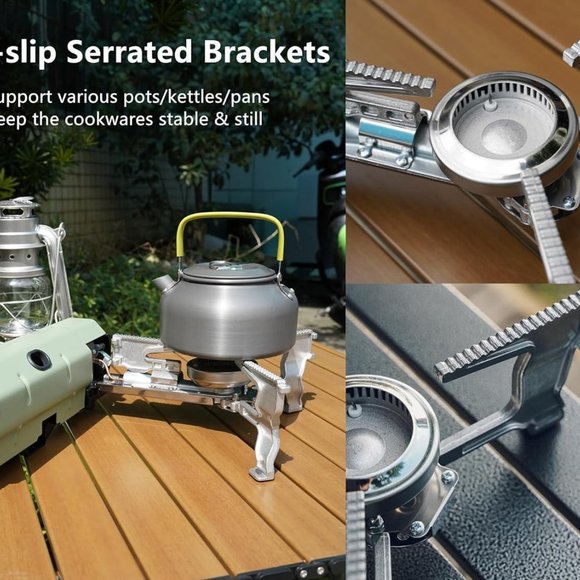 Foldable Camping Butane Stove with Storage Bag suitable for Picnic, Backpacking - Picture 5 of 13